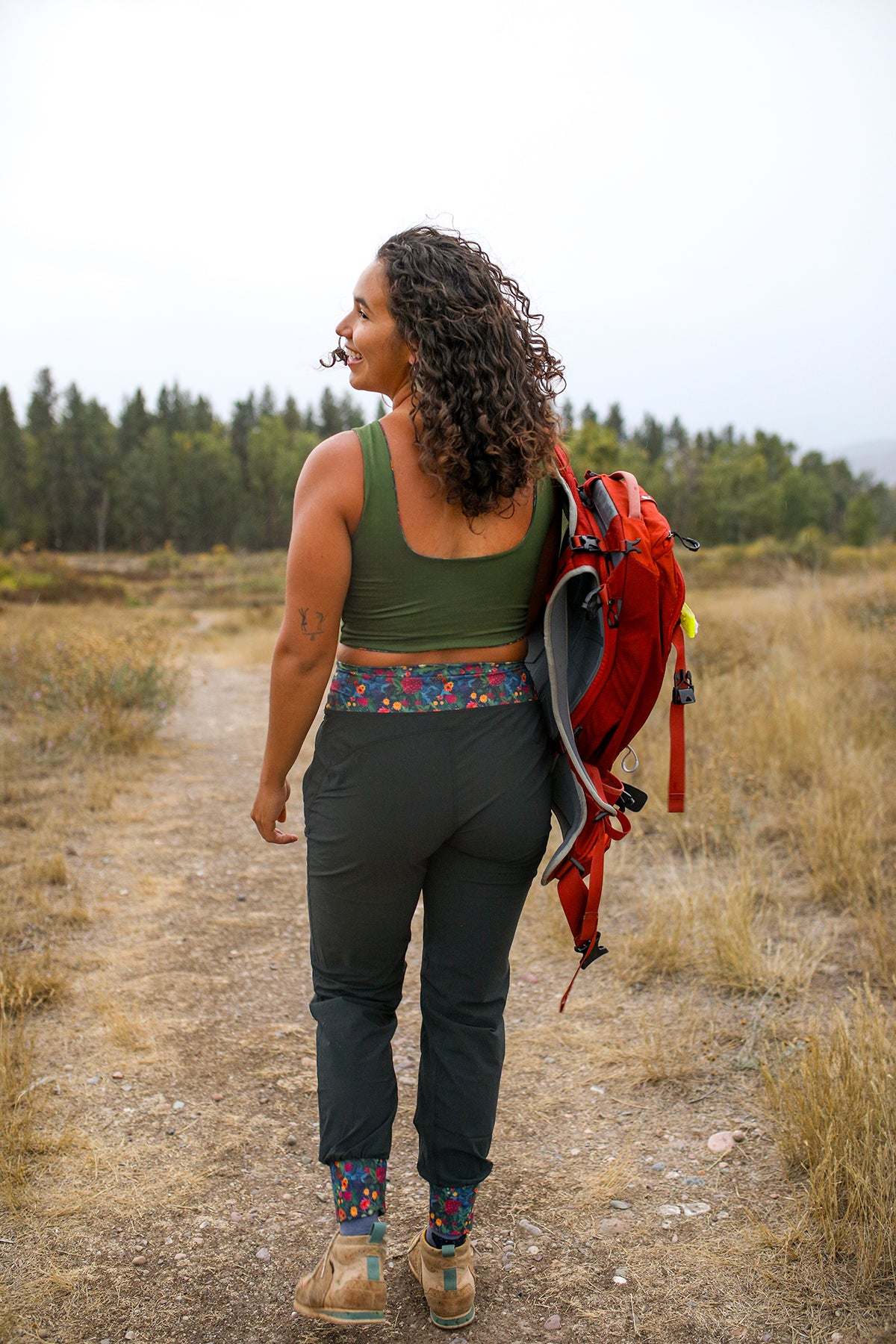 Push On Crop Top |Berry Bush/Ranger