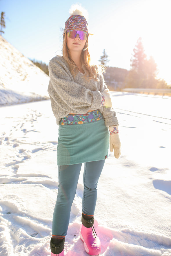 Made It Fleece Skirt | Geyser/Ski Queen