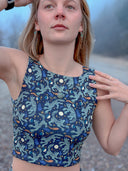 Push On Crop Top | Dancing Lupine/Equinox